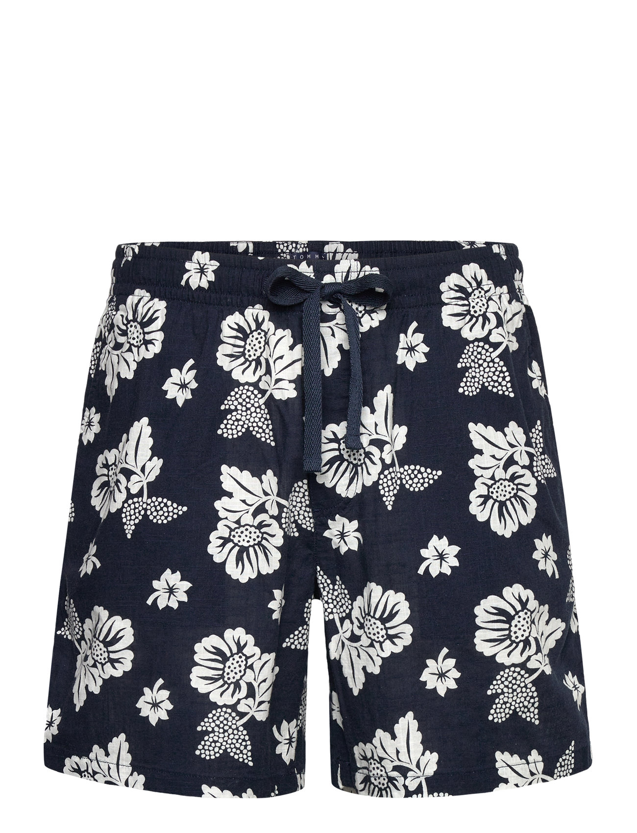 Tommy Jeans Tjm Slub Aop Beach Short Ext, S, Navy, Shorts > Afslappet, Herre