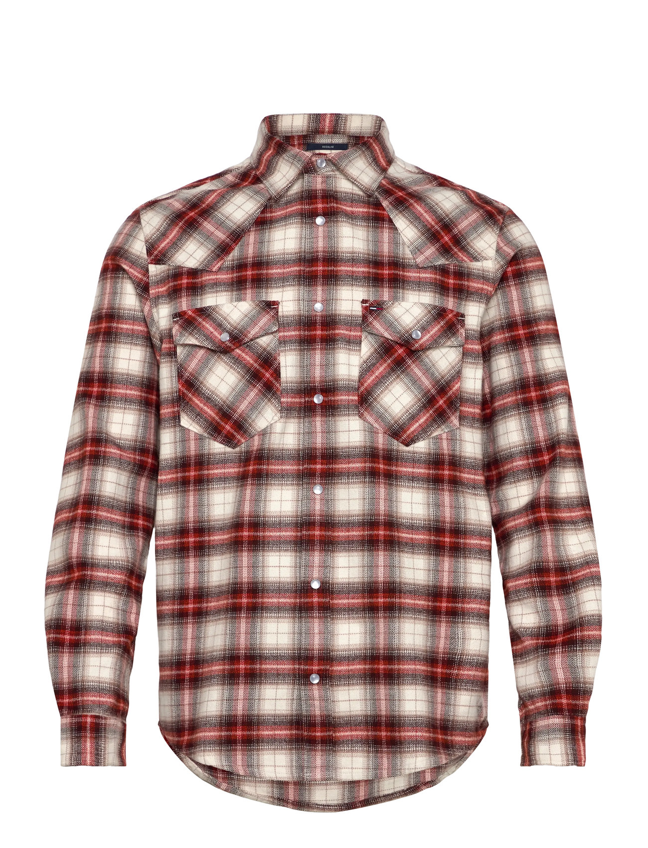 TOMMY JEANS Tjm Reg Wstrn Flannel Chck Shirt Patterned - M - Herren
