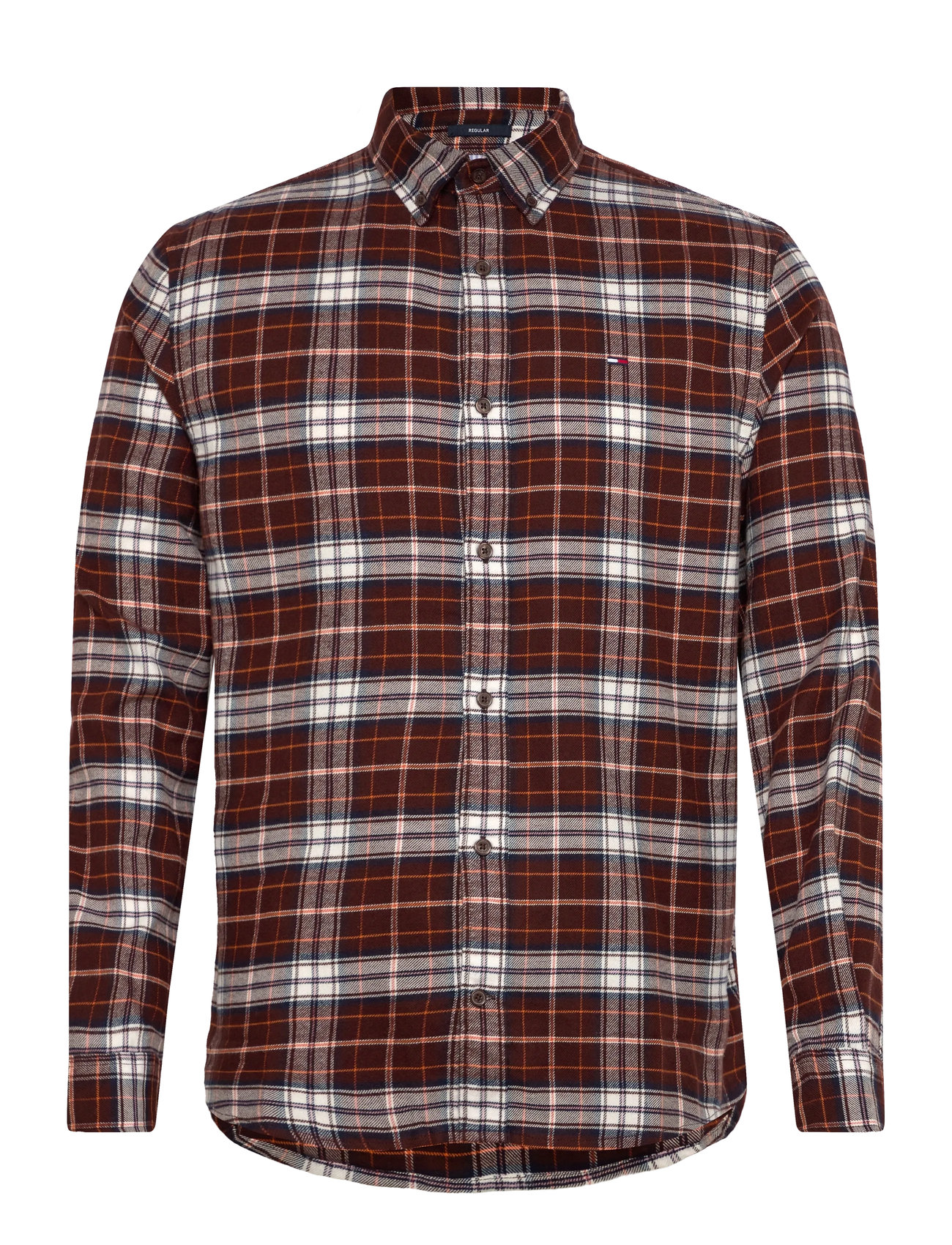 TOMMY JEANS Tjm Reg Flannel Check Shirt Ext Braun - M - Herren