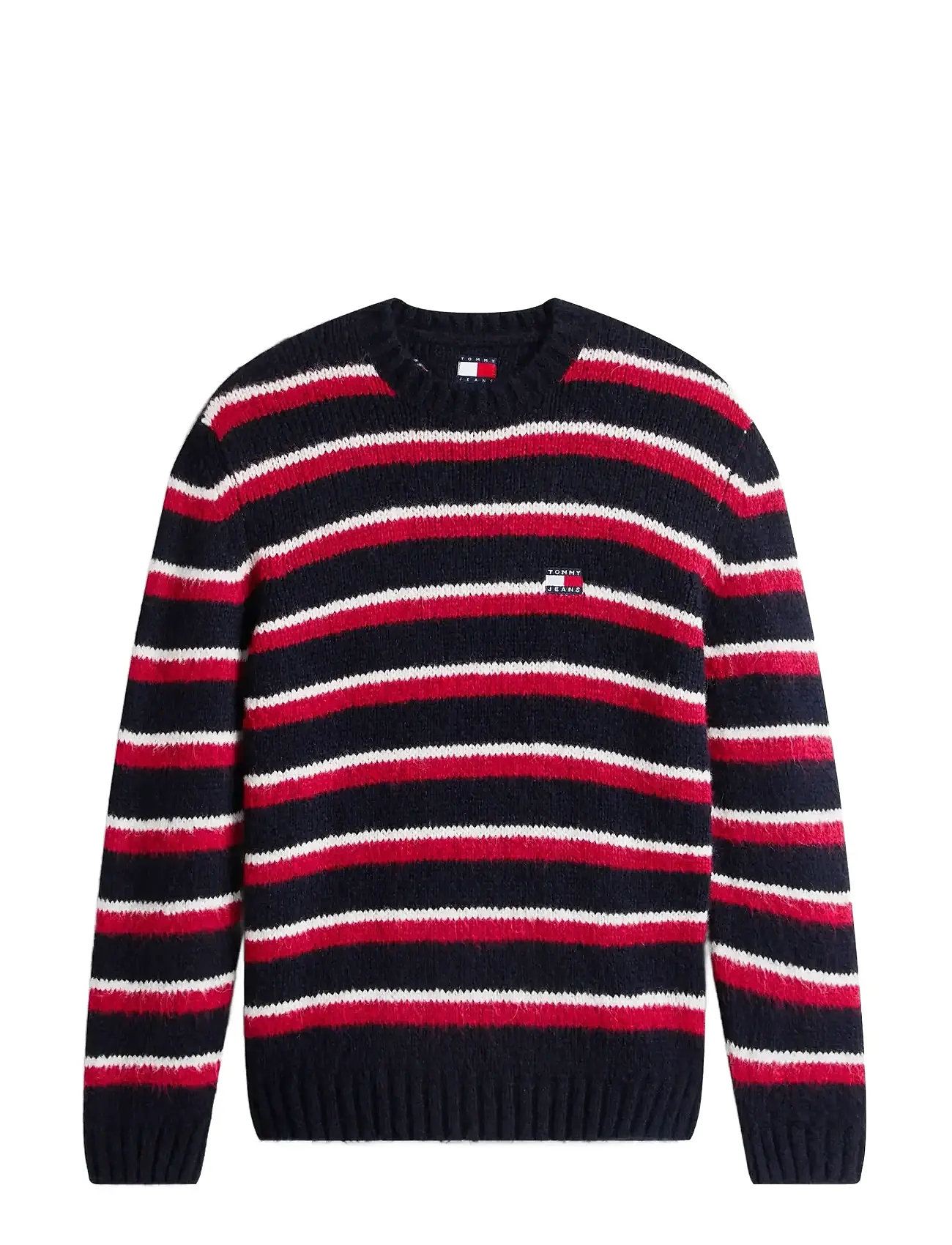 TOMMY JEANS Tjm Reg Brshd Strpe Badge Sweat Patterned - XXXL - Herren