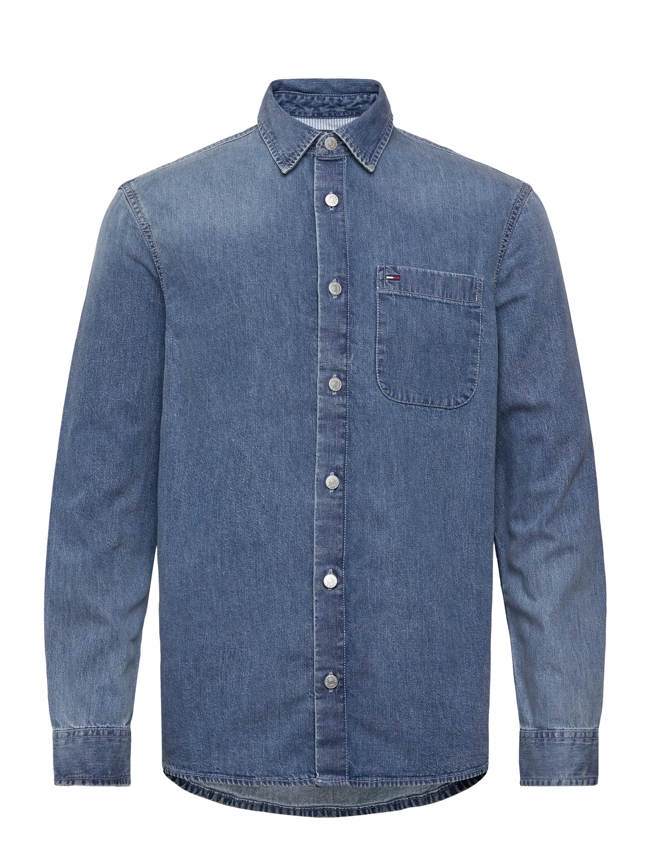 TOMMY JEANS Ls Regular Denim Shirt Blau - XS - Herren
