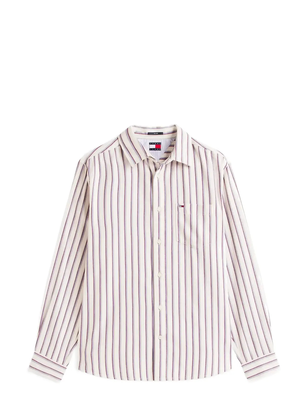 TOMMY JEANS Tjm Rlx Stripe Twill Shirt Weiß - L - Herren