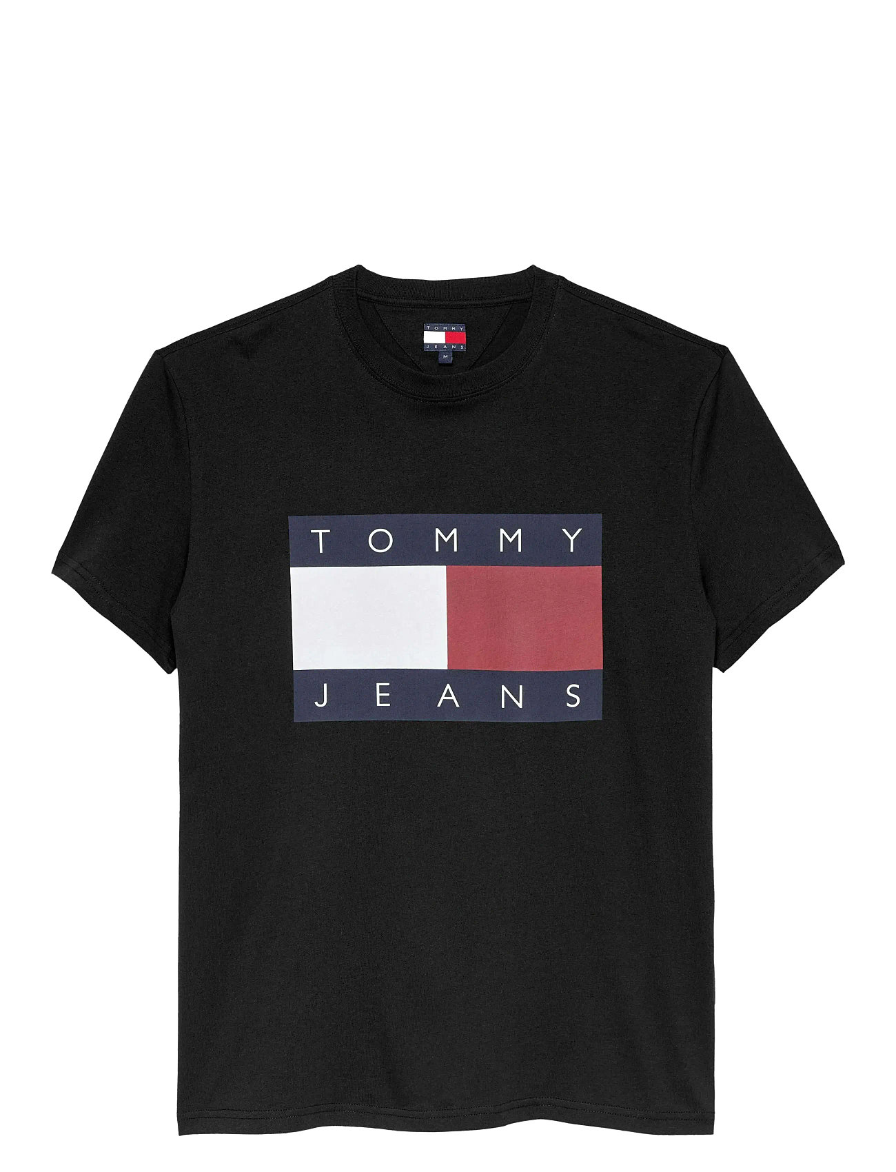 TOMMY JEANS Tjm Reg Big Flag Ss Tee Ext Schwarz - XL - Herren