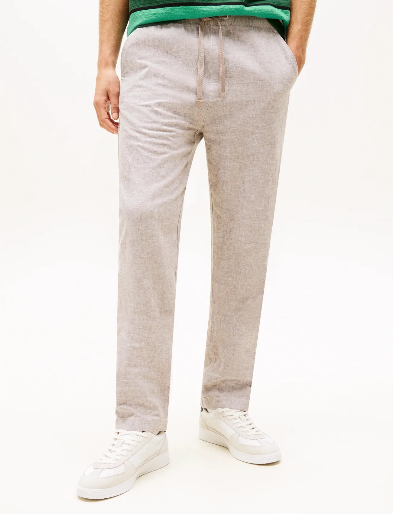 Tommy Jeans Tjm Sonny Linnen Mix Chino Pant, XL, Beige, Bukser > Bukser I Hør, Herre