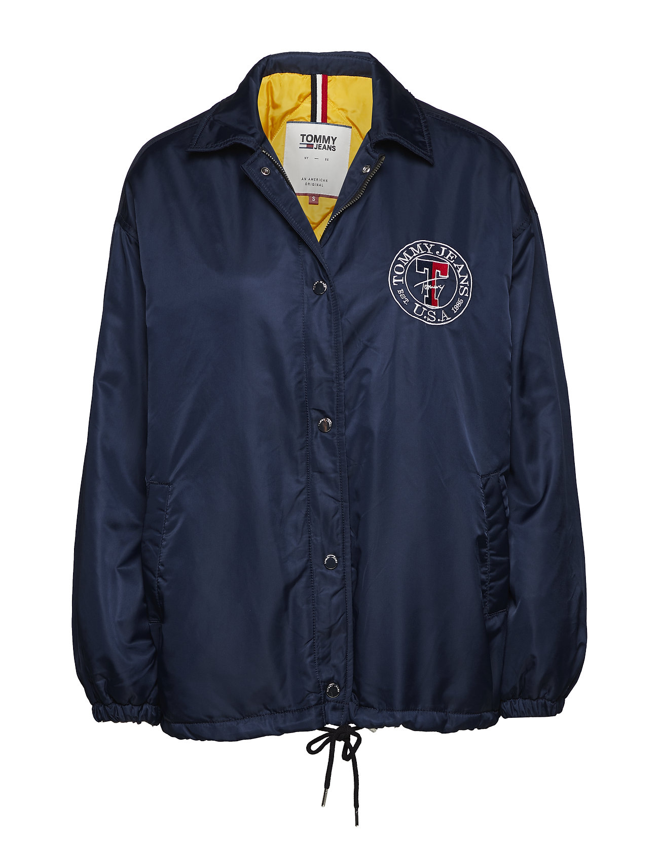 tommy jeans padded coach jacket