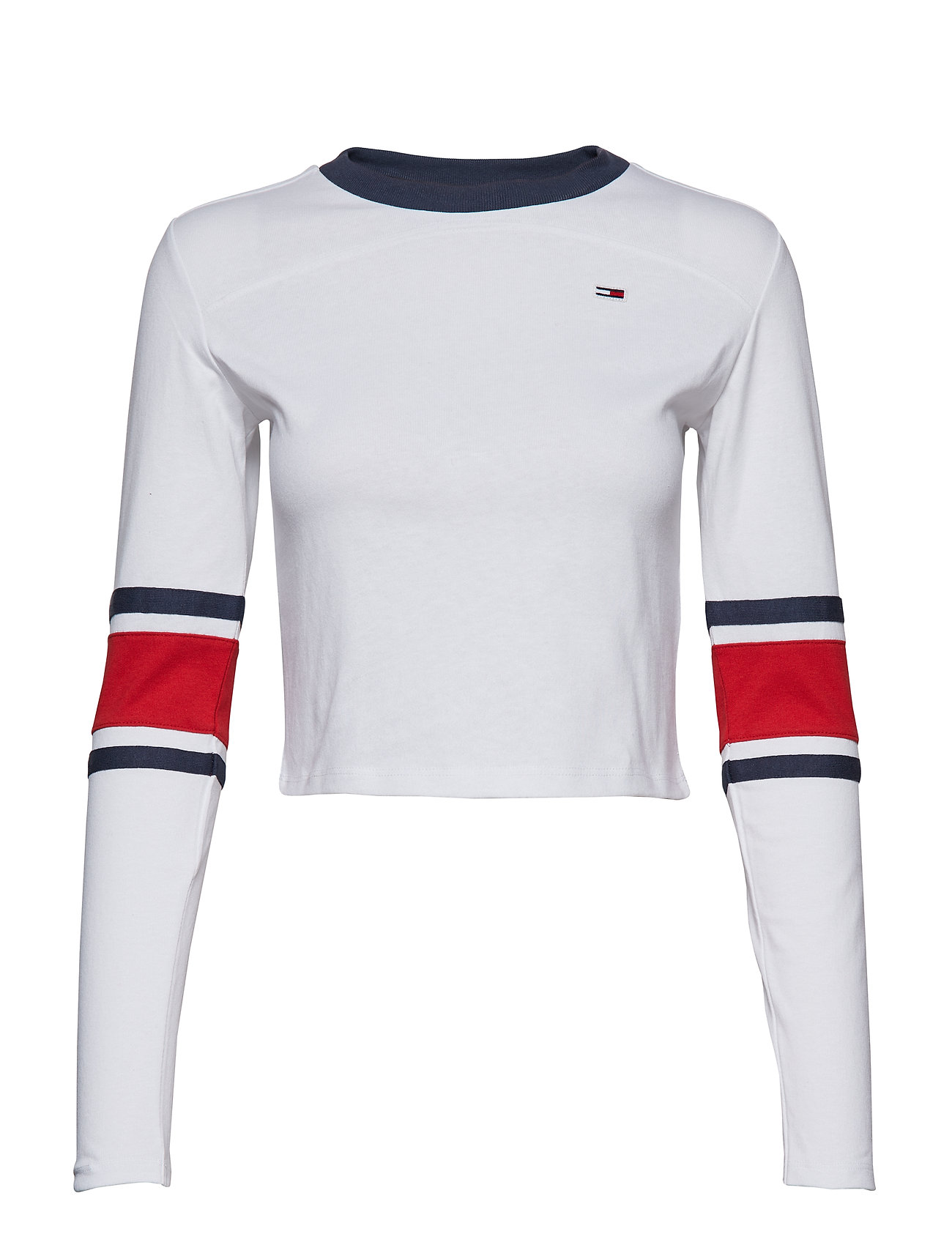 Longsleeclassic WhiteTommy Tjw Jeans Longsleeclassic WhiteTommy Cropped Tjw Cropped OXN0k8nPw