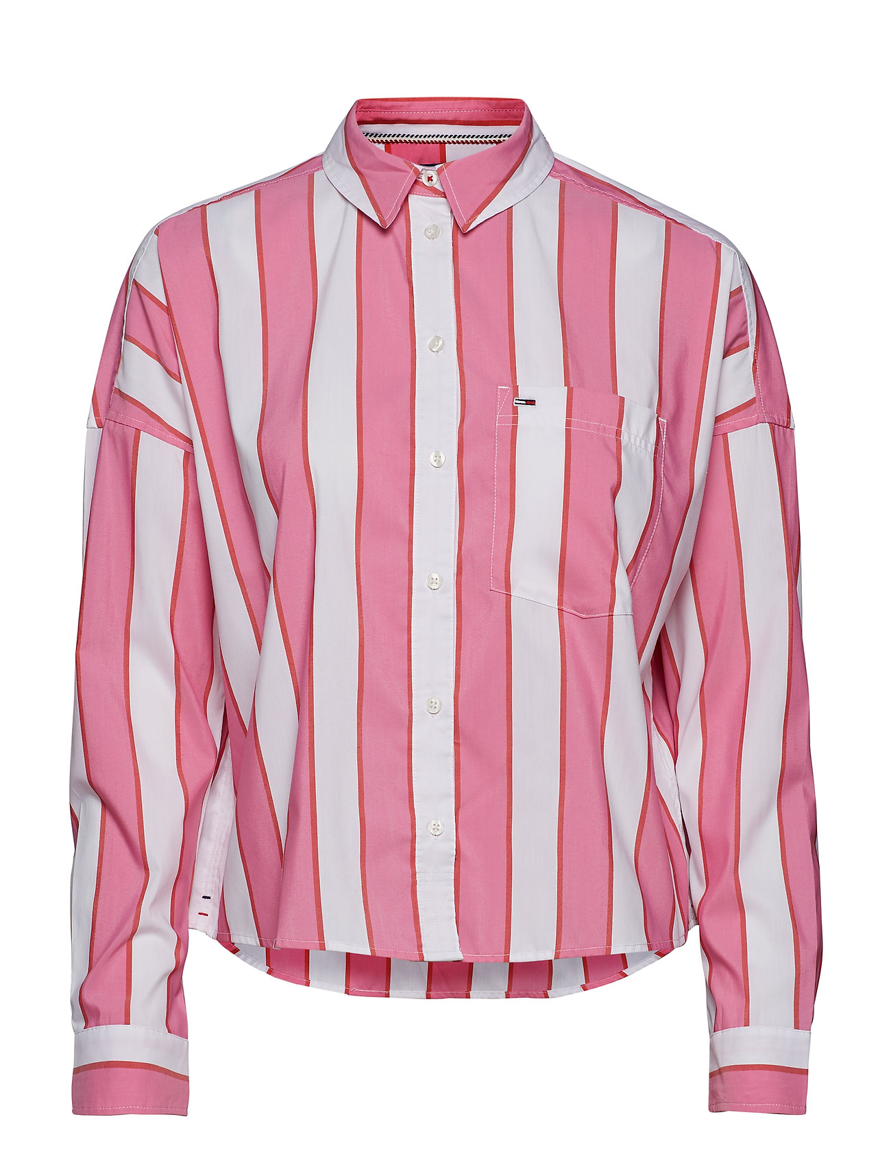 Boxy Cropped Multi PinkMultiTommy Jeans Shirtshocking Tjw 8nO0NwXkP