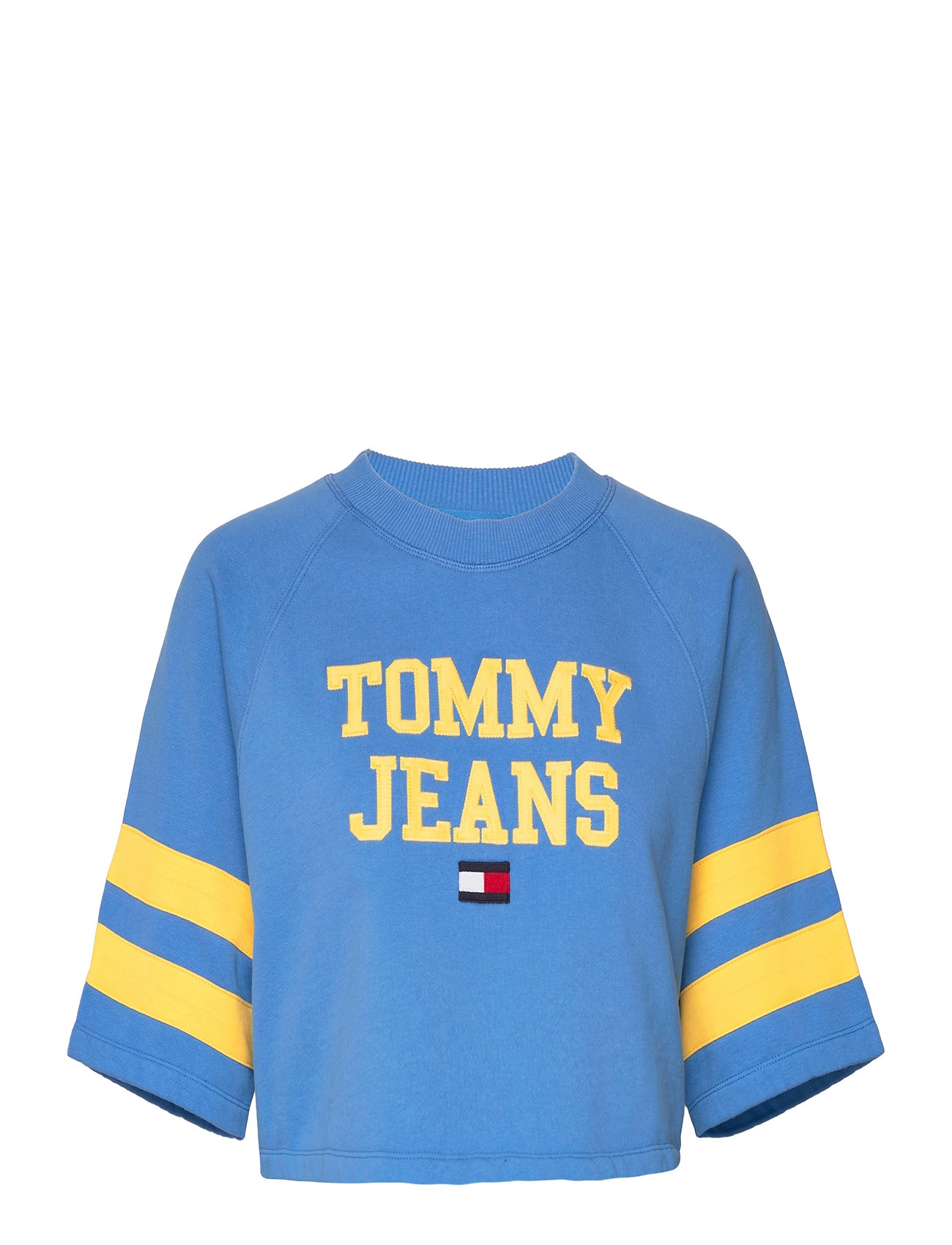 Tjw Short Sleeve Sweatshirt T-shirts & Tops Short-sleeved Blå Tommy Jeans