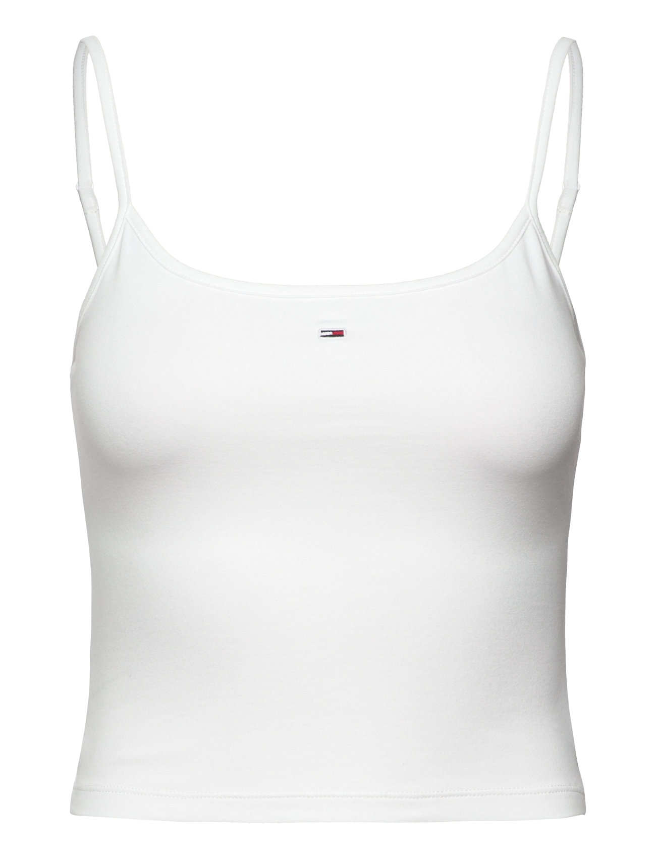 Tjw Crp Essential Strap Top Tops T-shirts & Tops Sleeveless White Tommy Jeans