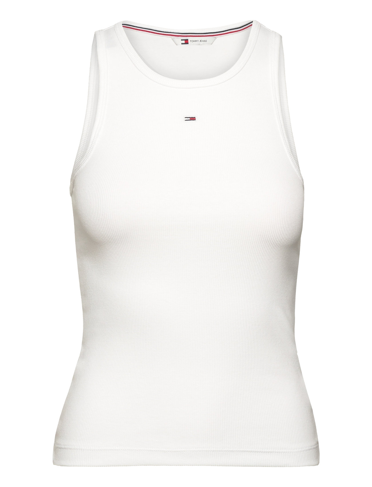 Tjw Essential Rib Tank Tops T-shirts & Tops Sleeveless White Tommy Jeans