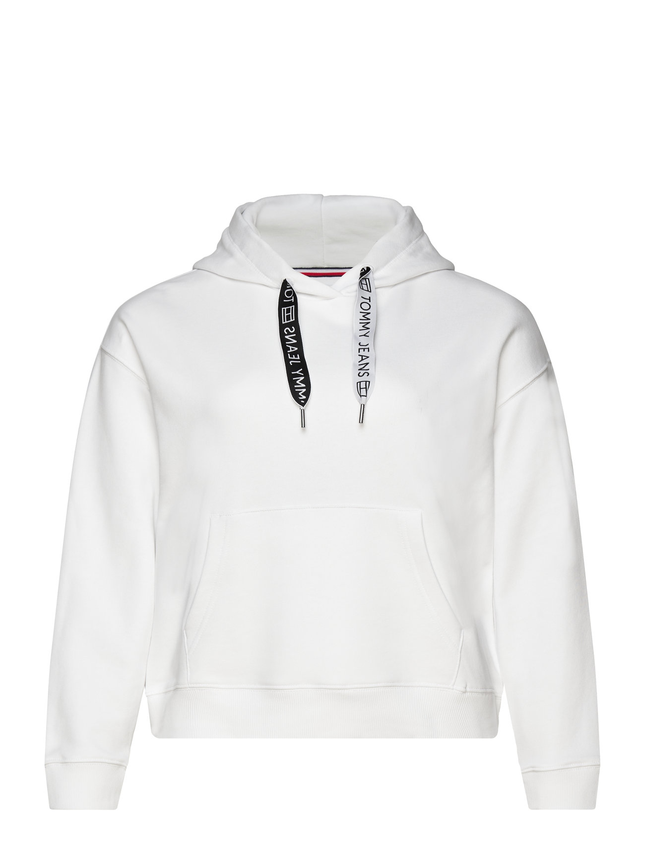 Tjw Bxy Logo Drawcord Hoodie Ext White Tommy Jeans