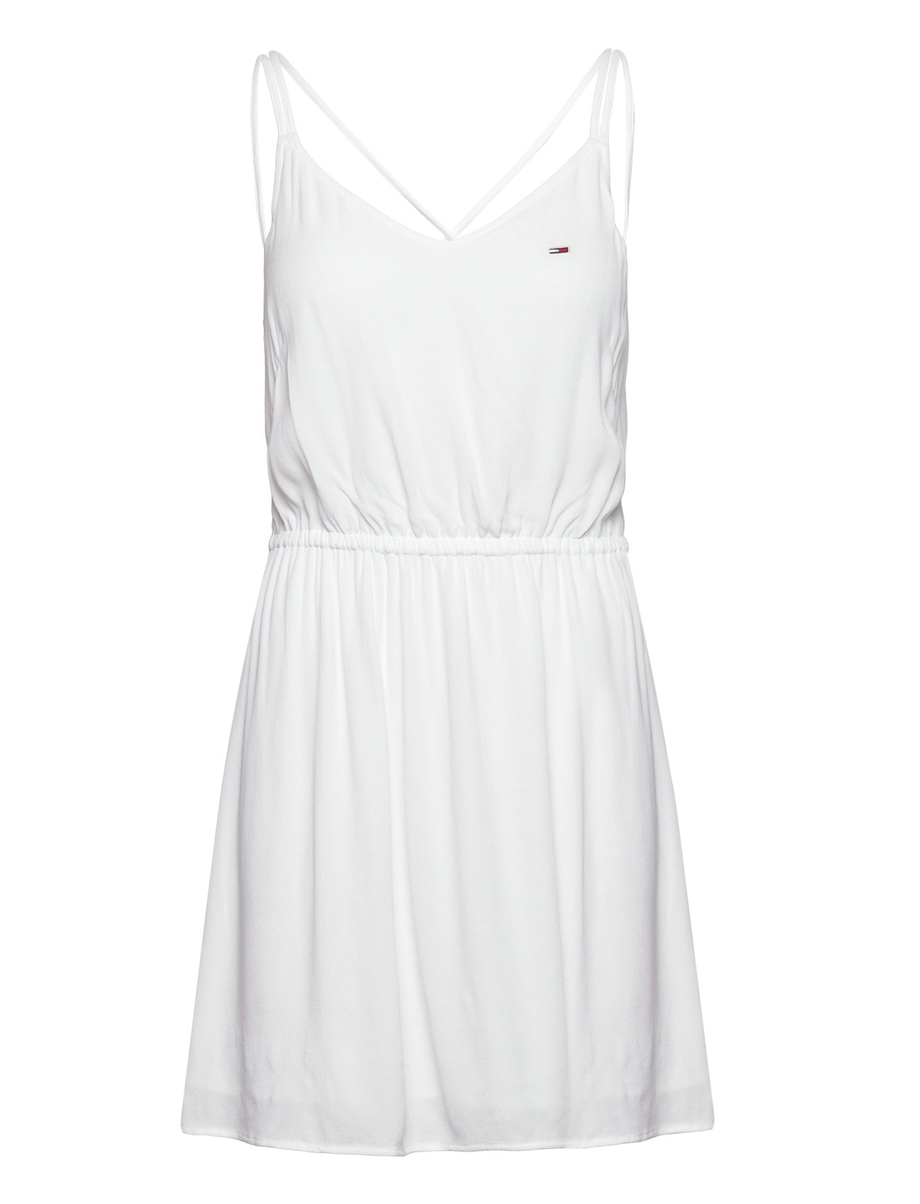 Tjw Essential Strappy Dress Kort Kjole White Tommy Jeans