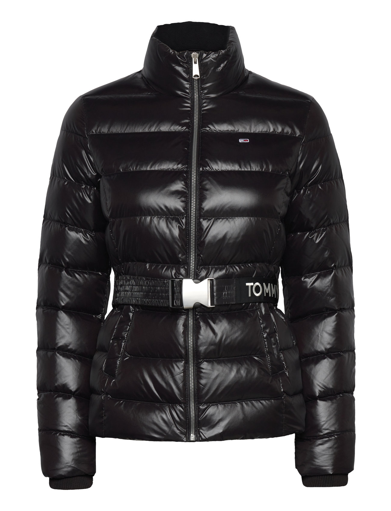 Tjw Branded Belt Down Jacket Foret Jakke Black Tommy Jeans