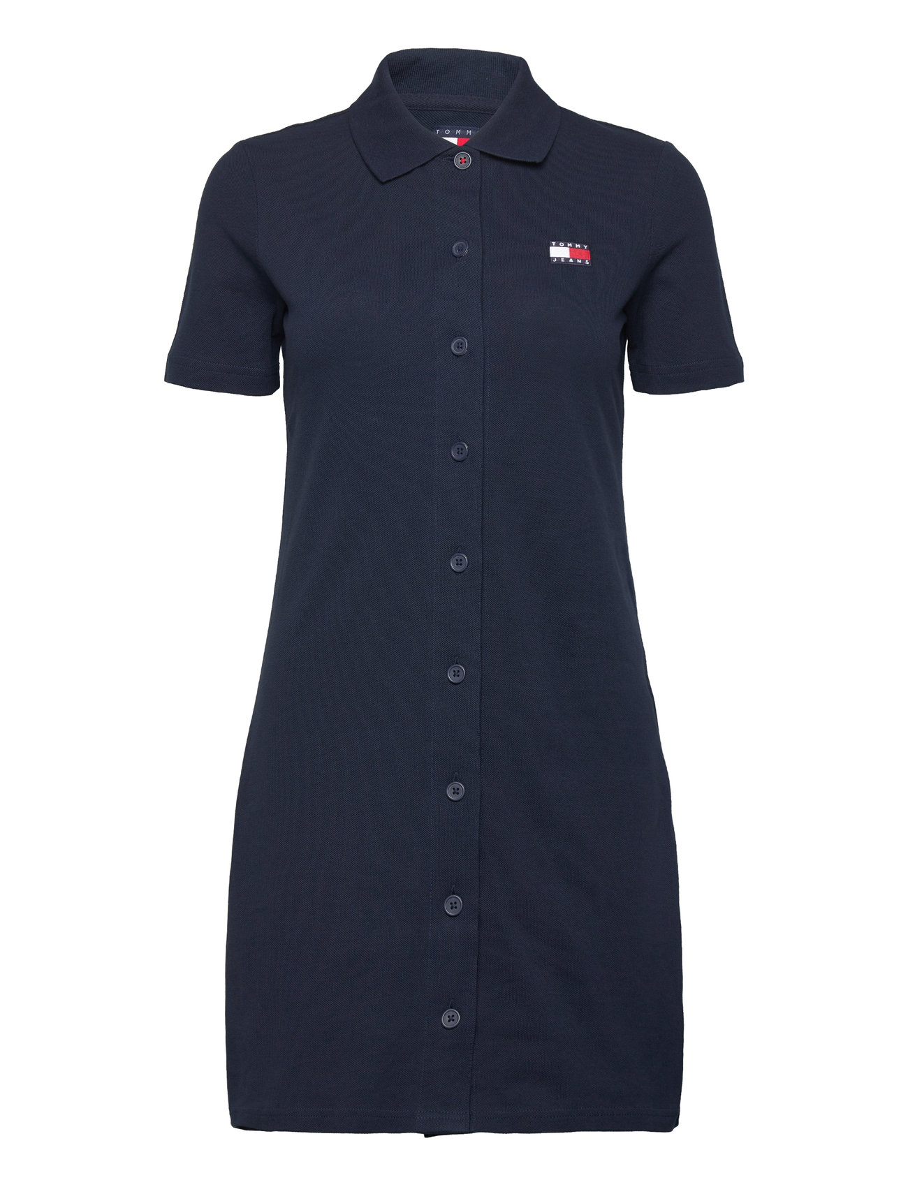 Tommy Jeans Tjw Badge Pique Polo Dress Marinblå