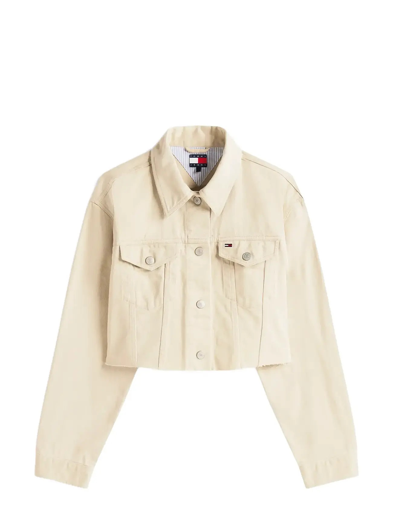 TOMMY JEANS Tjw Flag Trucker Jacke Ext Beige - XL - Damen