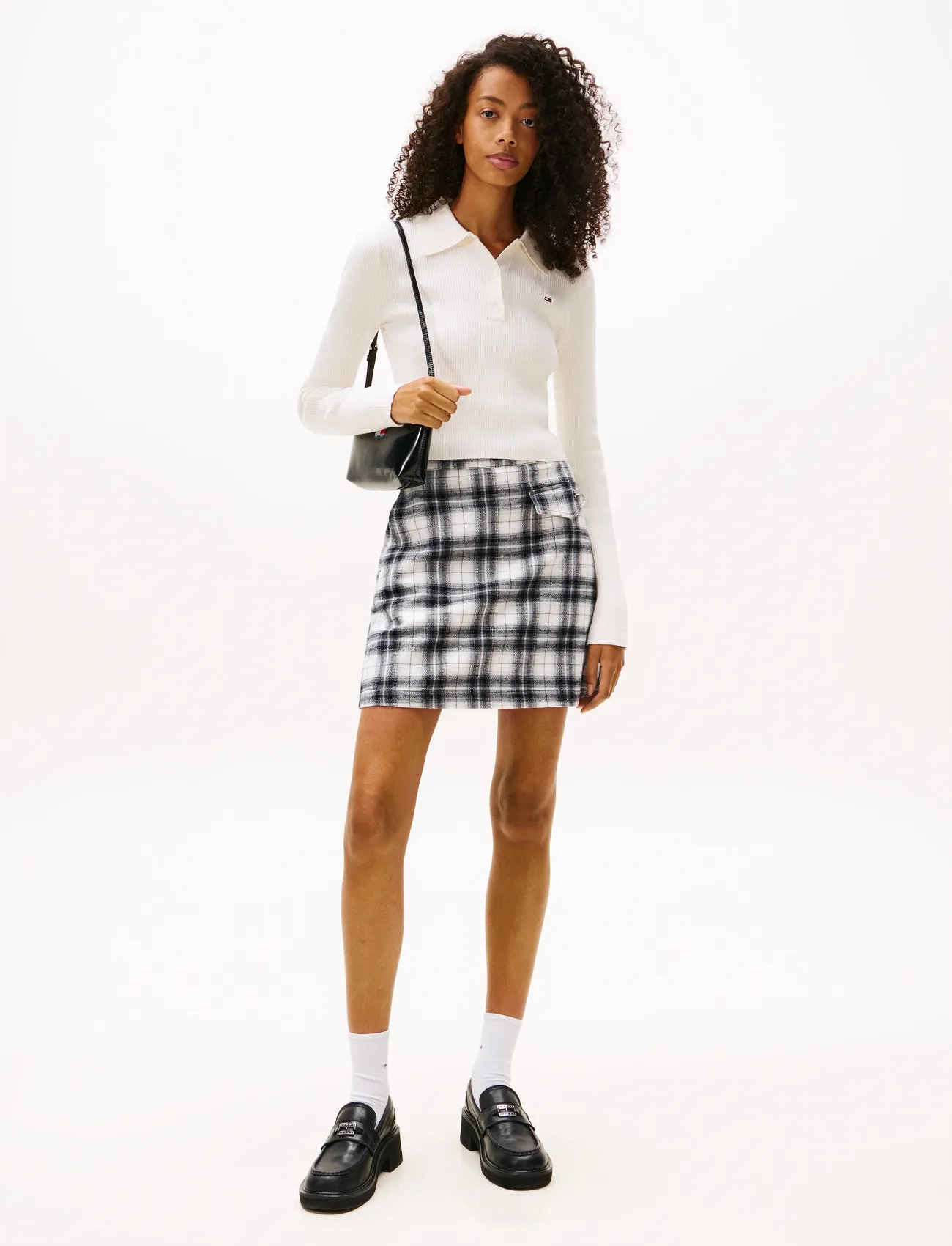Tommy Jeans Tjw Hw Mini A-Line Skirt, XS, Multi/patterned, Nederdele > Korte Nederdele, Dame