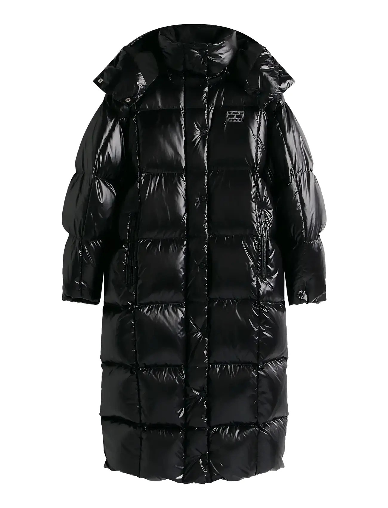 TOMMY JEANS Tjw Alaska Grid Shny Ovs Dwn Pfr Schwarz - L - Damen