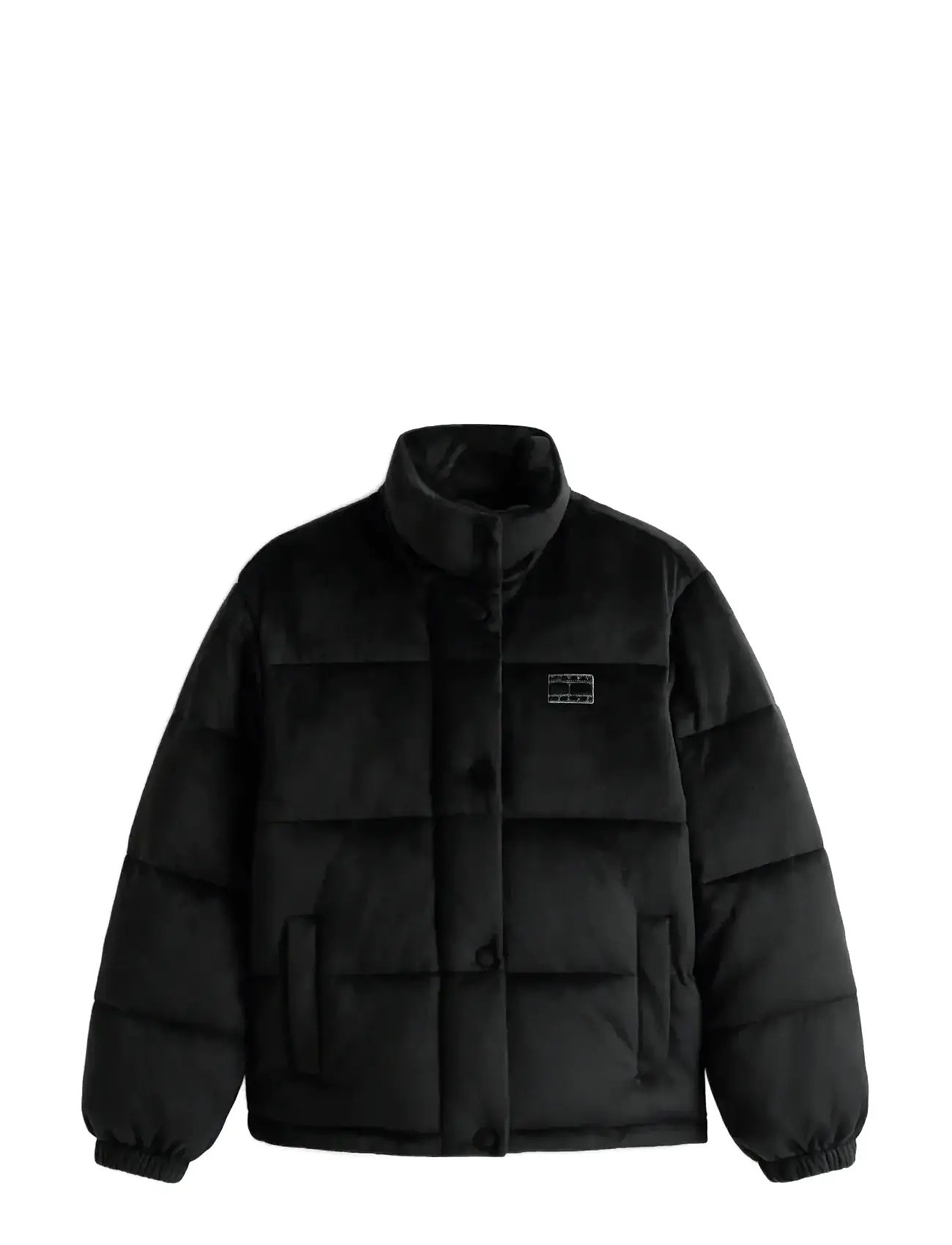 TOMMY JEANS Tjw Quilted Samt Puffer Jacke Schwarz - L - Damen