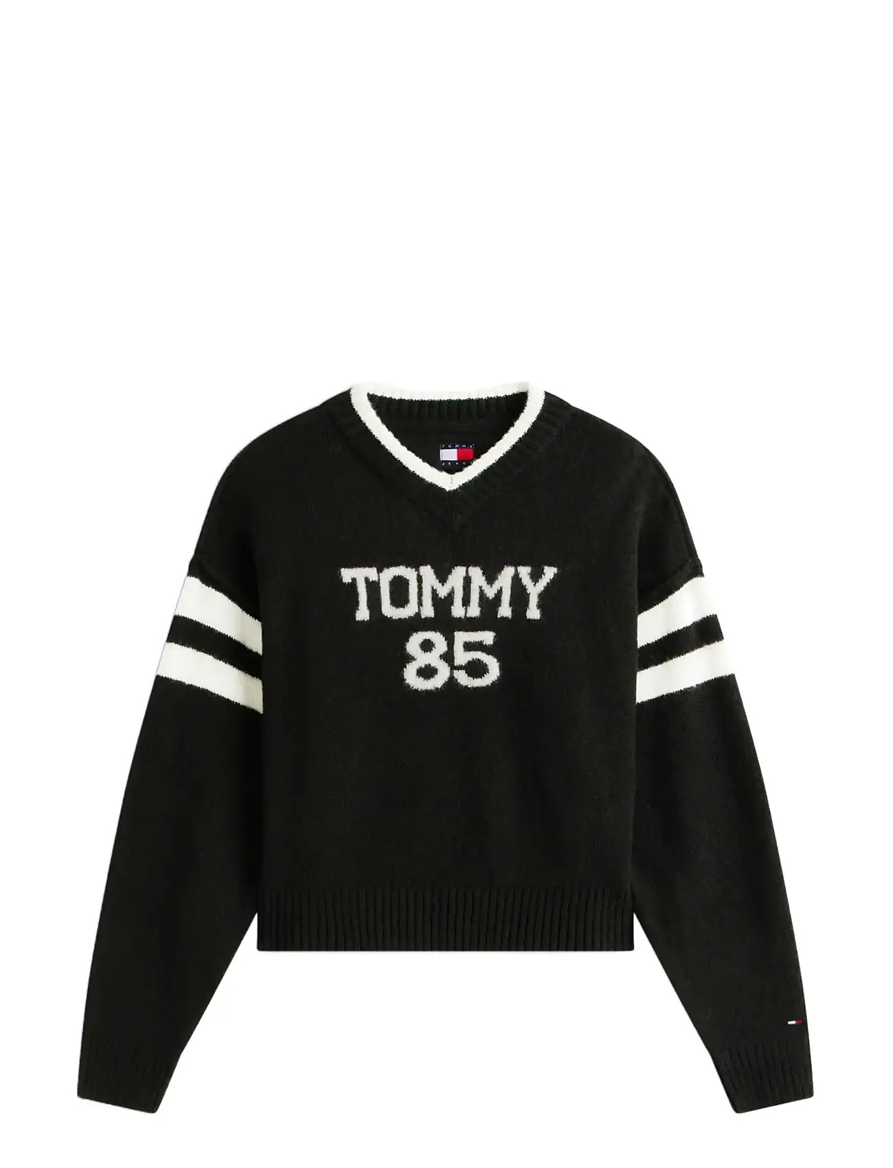 TOMMY JEANS Tjw Tommy 85 Varsity Pullover Ext Schwarz - XL - Damen