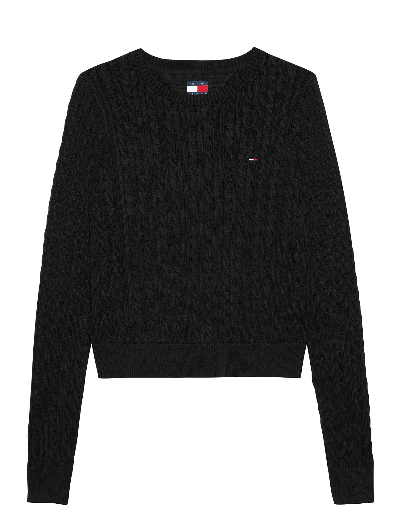TOMMY JEANS Tjw Cable Essential Pullover Schwarz - XL - Damen
