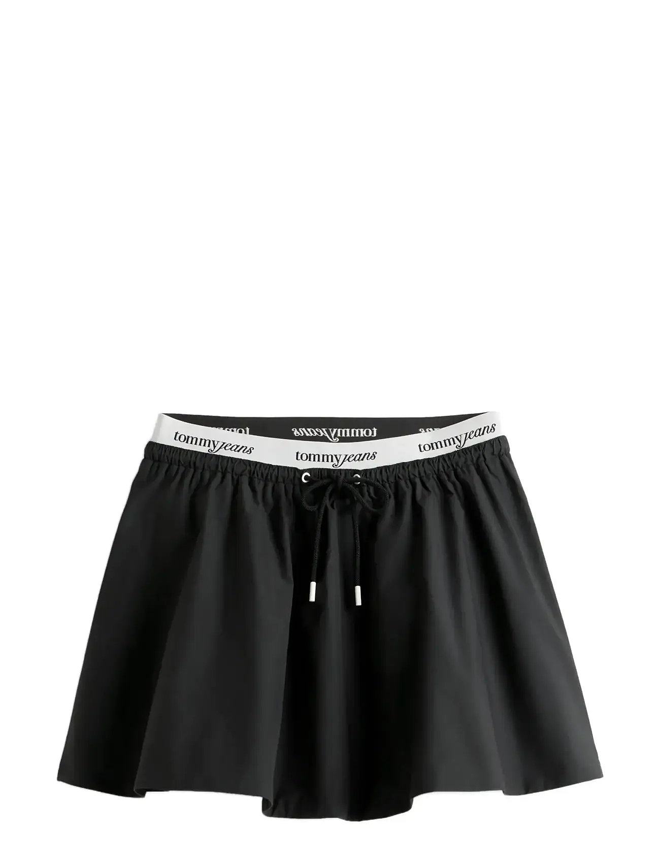 TOMMY JEANS Tjw Waistband Poplin Rock Schwarz - XS - Damen