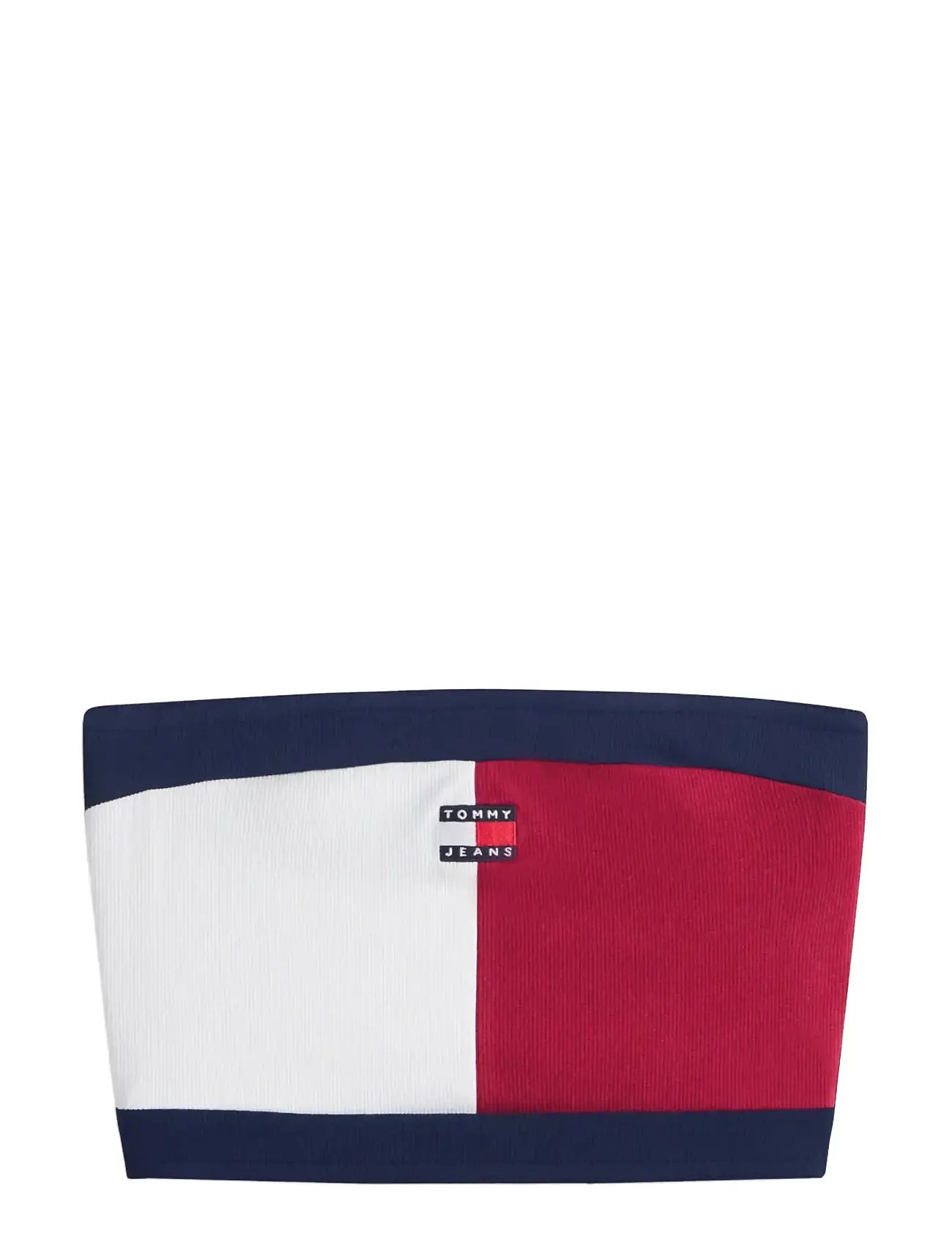 TOMMY JEANS Tjw Flag Badge Tube Oberteil Patterned - L - Damen