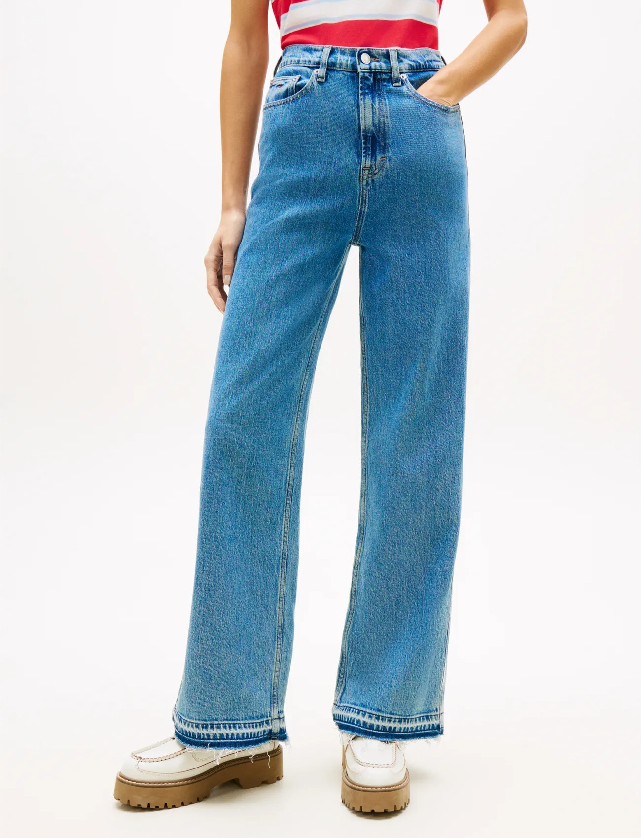 Tommy Jeans Claire Hr Wd Bj4138, 29 x 30, Blue, Jeans > Vidde, Dame