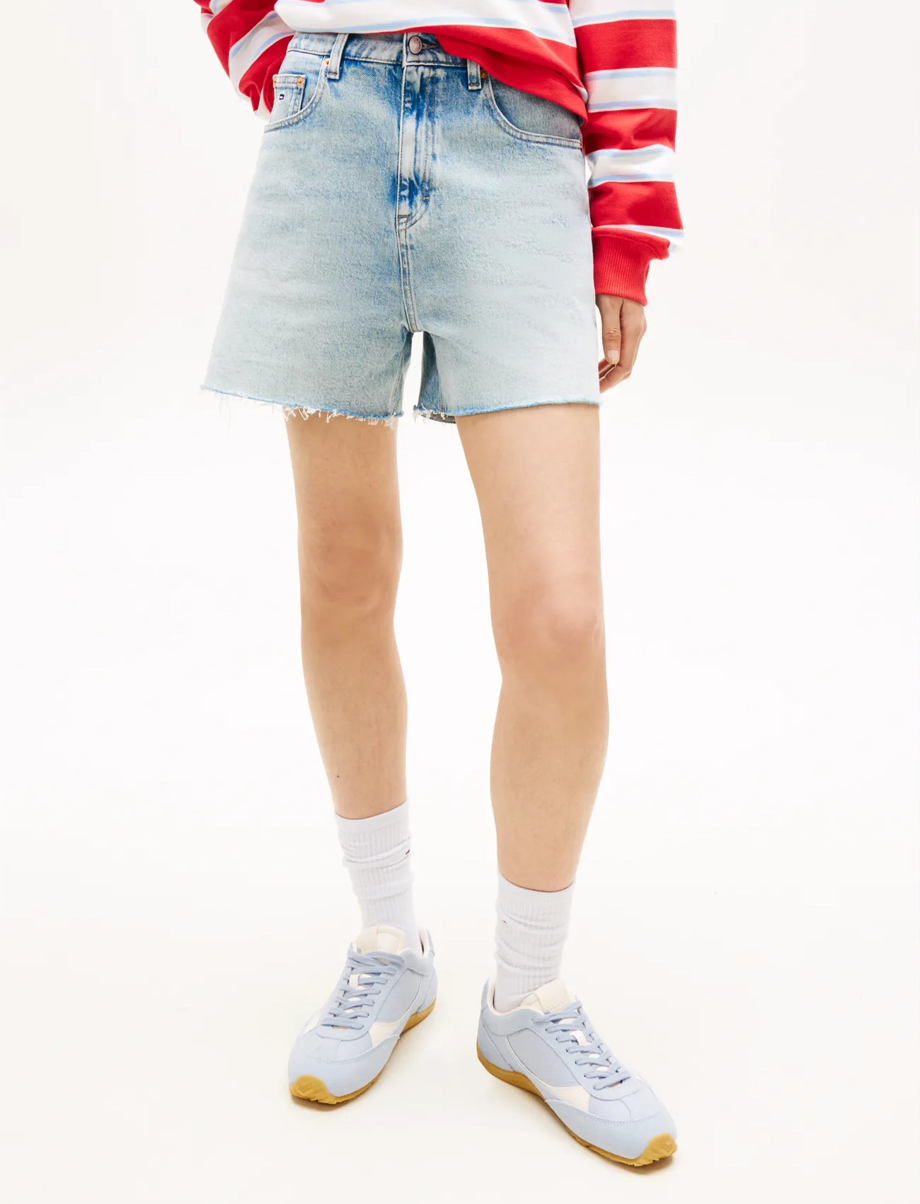 Tommy Jeans Mom Short Bj8115, 32, Blue, Shorts > Denim Shorts, Dame