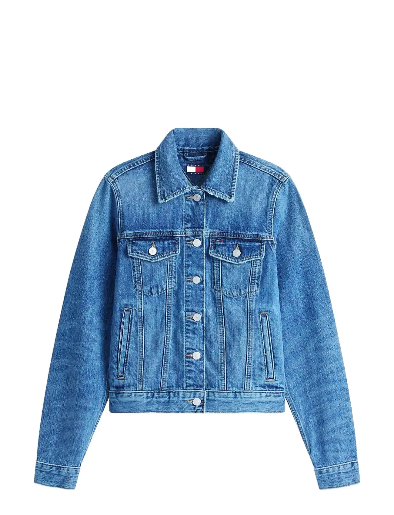 TOMMY JEANS Klassisch Trucker Ext Bj8038 Blau - XL - Damen