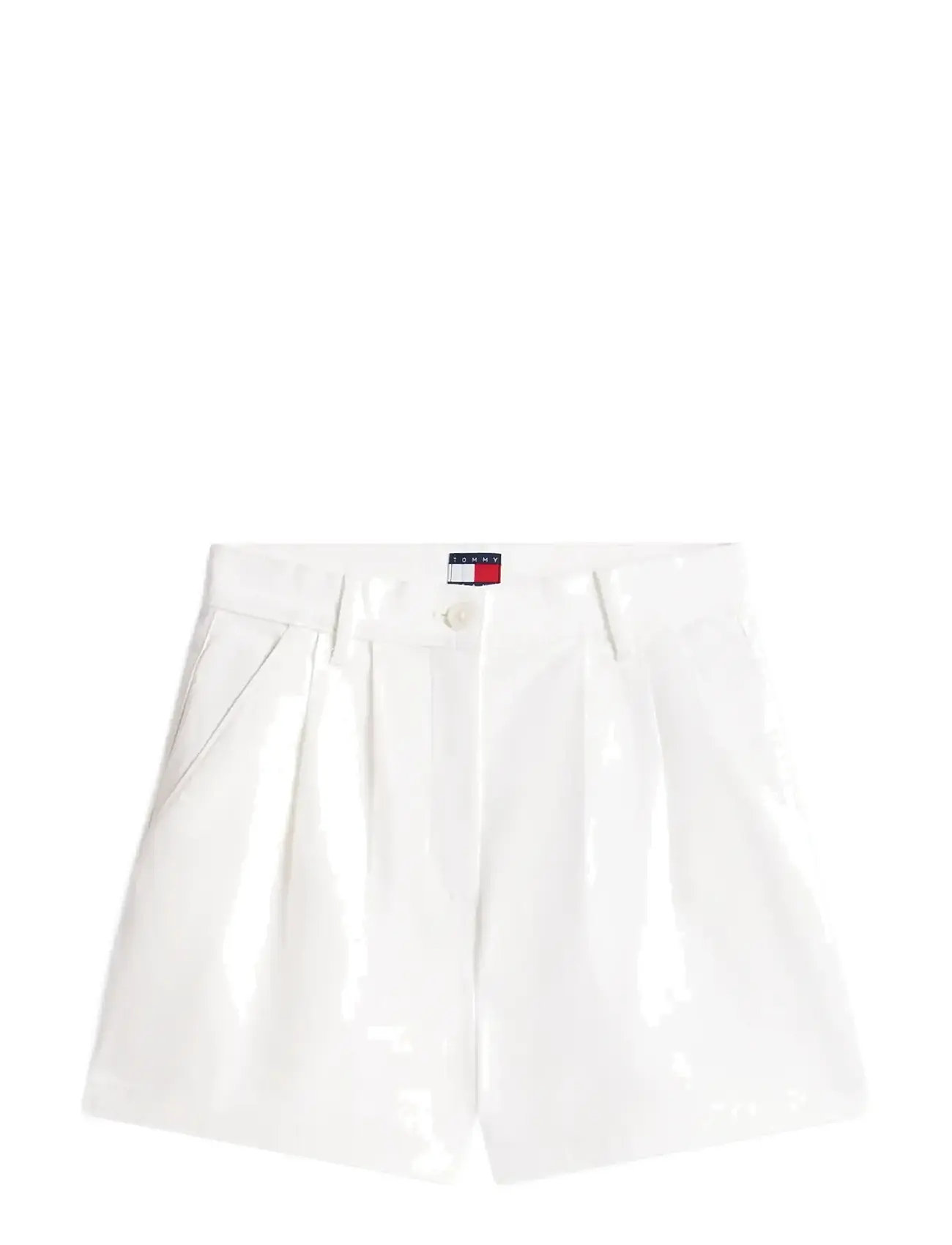 TOMMY JEANS Tjw Claire Hr Pleated Shorts Weiß - 25 - Damen