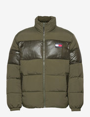 Tommy Jeans - TJM TONAL COLORBLOCK PUFFER - padded jackets - dark olive - 0