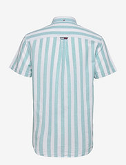 Tommy Jeans - TJM LINEN BLEND STRIPE SHIRT - linen shirts - crest stripe - 1