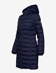 tommy jeans basic quilted hooded jacket