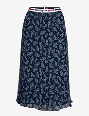 tommy jeans midi pleated skirt