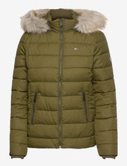 Tommy Jeans - TJW ESSENTIAL HOODED JACKET - winter jackets - northwood olive - 0