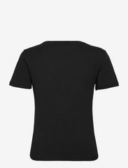Tommy Jeans - TJW SLIM SOFT V NECK TEE - t-shirts - black - 1