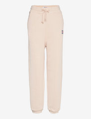 Tommy Jeans - TJW RELAXED HRS BADGE SWEATPANT - kleding - smooth stone - 0