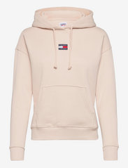 TJW TOMMY CENTER BADGE HOODIE - SMOOTH STONE
