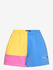 Tommy Jeans - TJW COLORBLOCK SHORT - casual shorts - electric aqua /  multi - 0