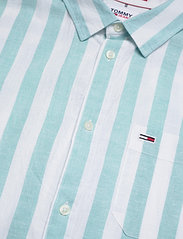 Tommy Jeans - TJM LINEN BLEND STRIPE SHIRT - linen shirts - crest stripe - 3