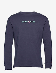 tommy knit tjm signature navy multi