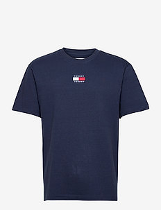 TJM TOMMY BADGE TEE - kortærmede t-shirts - twilight navy