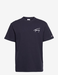 TJM TOMMY SIGNATURE TEE - kortærmede t-shirts - twilight navy