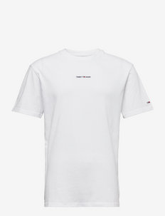 TJM D2 TINY LINEAR TEE - kortærmede t-shirts - white