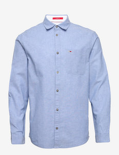 TJM LINEN BLEND SPRING SHIRT - basic shirts - perfume blue