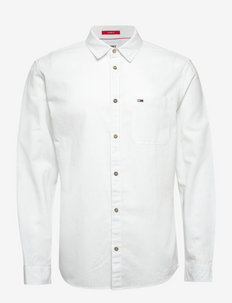 TJM LINEN BLEND SPRING SHIRT - basic shirts - white