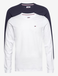 TJM 2 PACK LS TEE - basic t-shirts - white / navy