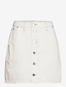 tommy hilfiger white denim skirt