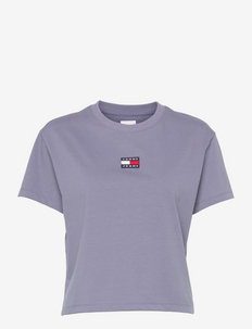 TJW TOMMY CENTER BADGE TEE - t-shirts - lavender grey