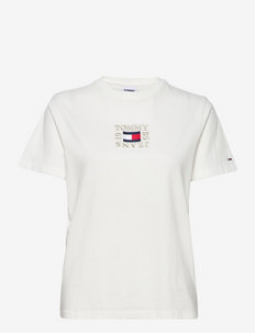 TJW RLXD TIMELESS BOX SS - t-shirts - ecru
